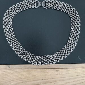 Vintage Multi-Strand Metal Necklace